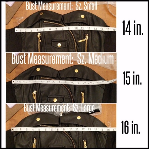 VEGAN LEATHER CORSET zippered stretch back - Picture 8 of 8